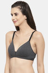 PrettyCat Padded 3/4Th Coverage T-Shirt Bra - Black — thumbnail 3