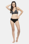 PrettyCat Padded 3/4Th Coverage T-Shirt Bra - Black — thumbnail 5