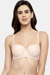 PrettyCat Padded Demi Coverage Strapless Bra - Beige — thumbnail 1