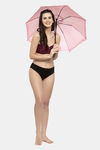 PrettyCat Padded Demi Coverage Strapless Bra - Wine — thumbnail 5