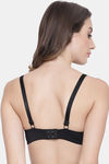 PrettyCat Padded 3/4Th Coverage T-Shirt Bra - Black — thumbnail 2