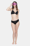 PrettyCat Padded 3/4Th Coverage T-Shirt Bra - Black — thumbnail 5