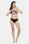 PrettyCat Padded 3/4Th Coverage T-Shirt Bra - Mouve — thumbnail 5