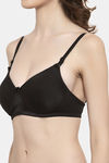 PrettyCat Padded Full Coverage T-Shirt Bra - Black — thumbnail 4