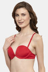 PrettyCat Push-Up 3/4Th Coverage Push-Up Bra - Red — thumbnail 3