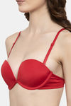 PrettyCat Push-Up 3/4Th Coverage Push-Up Bra - Red — thumbnail 6