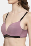 PrettyCat Padded 3/4Th Coverage T-Shirt Bra - Pink — thumbnail 4