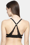 PrettyCat Padded 3/4Th Coverage Pretty Back Bra Bra - Black — thumbnail 2