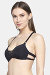 PrettyCat Padded 3/4Th Coverage Pretty Back Bra Bra - Black — thumbnail 3
