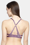 PrettyCat Padded 3/4Th Coverage Pretty Back Bra Bra - Purple — thumbnail 2