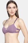PrettyCat Padded 3/4Th Coverage Pretty Back Bra Bra - Purple — thumbnail 3