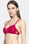 PrettyCat Padded 3/4Th Coverage Pretty Back Bra Bra - Red — thumbnail 3