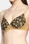 PrettyCat Padded 3/4Th Coverage T-Shirt Bra - Beige — thumbnail 4