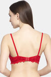 PrettyCat Padded 3/4Th Coverage T-Shirt Bra - Red — thumbnail 2