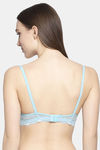 PrettyCat Padded 3/4Th Coverage T-Shirt Bra - Blue — thumbnail 2