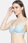 PrettyCat Padded 3/4Th Coverage T-Shirt Bra - Blue — thumbnail 3