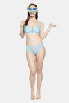 PrettyCat Padded 3/4Th Coverage T-Shirt Bra - Blue — thumbnail 5