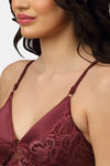 PrettyCat Padded 3/4Th Coverage T-Shirt Bra - Maroon — thumbnail 4