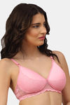 PrettyCat Padded 3/4Th Coverage T-Shirt Bra - Pink — thumbnail 3