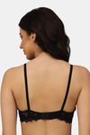 PrettyCat Padded 3/4Th Coverage T-Shirt Bra - Black — thumbnail 2