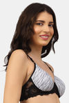 PrettyCat Padded 3/4Th Coverage T-Shirt Bra - Black — thumbnail 3