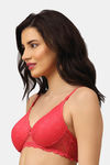 PrettyCat Padded 3/4Th Coverage T-Shirt Bra - Pink — thumbnail 3