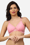 PrettyCat Padded 3/4Th Coverage T-Shirt Bra - Pink — thumbnail 1