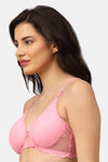 PrettyCat Padded 3/4Th Coverage T-Shirt Bra - Pink — thumbnail 3