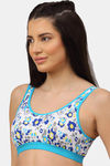 PrettyCat Padded Full Coverage Bralette - Blue — thumbnail 3