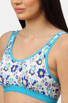 PrettyCat Padded Full Coverage Bralette - Blue — thumbnail 4