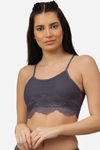 PrettyCat Padded Non-Wired Full Coverage Bralette - Grey — thumbnail 1