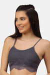 PrettyCat Padded Non-Wired Full Coverage Bralette - Grey — thumbnail 3