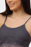 PrettyCat Padded Non-Wired Full Coverage Bralette - Grey — thumbnail 4