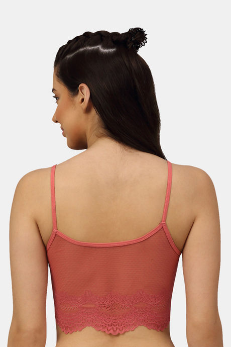 PrettyCat Padded Non-Wired Full Coverage Bralette - Orange — image 2