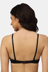 PrettyCat Padded 3/4Th Coverage Push-Up Bra - Black — thumbnail 2