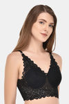 PrettyCat Padded Full Coverage Bralette - Black — thumbnail 3