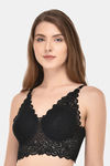 PrettyCat Padded Full Coverage Bralette - Black — thumbnail 4
