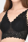 PrettyCat Padded Full Coverage Bralette - Black — thumbnail 5