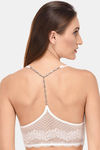 PrettyCat Padded Full Coverage Bralette - White — thumbnail 2