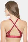 PrettyCat Padded Full Coverage Bralette - Maroon — thumbnail 2
