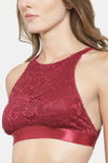 PrettyCat Padded Full Coverage Bralette - Maroon — thumbnail 4