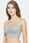 PrettyCat Padded Full Coverage Bralette - Grey — thumbnail 3