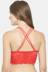 PrettyCat Padded Full Coverage Bralette - Red — thumbnail 2