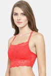 PrettyCat Padded Full Coverage Bralette - Red — thumbnail 3