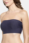 PrettyCat Padded Demi Coverage Tube Bra - Blue — thumbnail 4