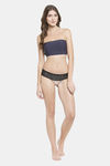 PrettyCat Padded Demi Coverage Tube Bra - Blue — thumbnail 5
