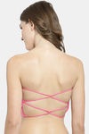 PrettyCat Padded Demi Coverage Tube Bra - Pink — thumbnail 2
