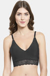 PrettyCat Padded Full Coverage Bralette - Black — thumbnail 1