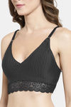PrettyCat Padded Full Coverage Bralette - Black — thumbnail 4