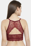 PrettyCat Padded Non-Wired Full Coverage Bralette - Maroon — thumbnail 2
